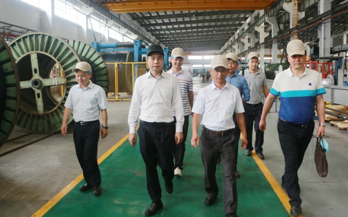 贵州省毕节市人民政府副市长丹彤一行莅临广州电缆公司考察交流